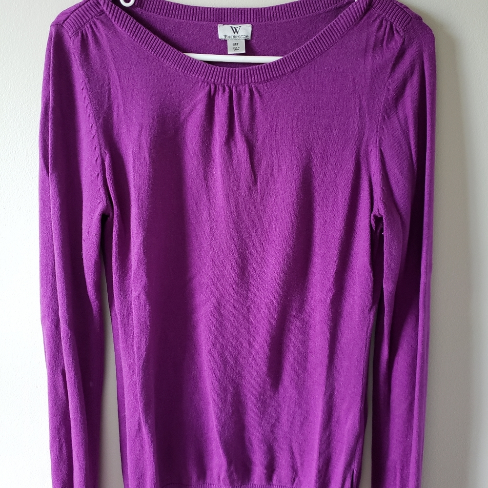 Worthington purple long sleeve sweater